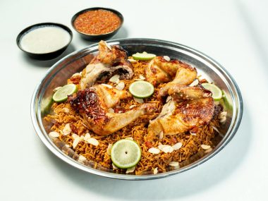 Healthy chicken biriyani